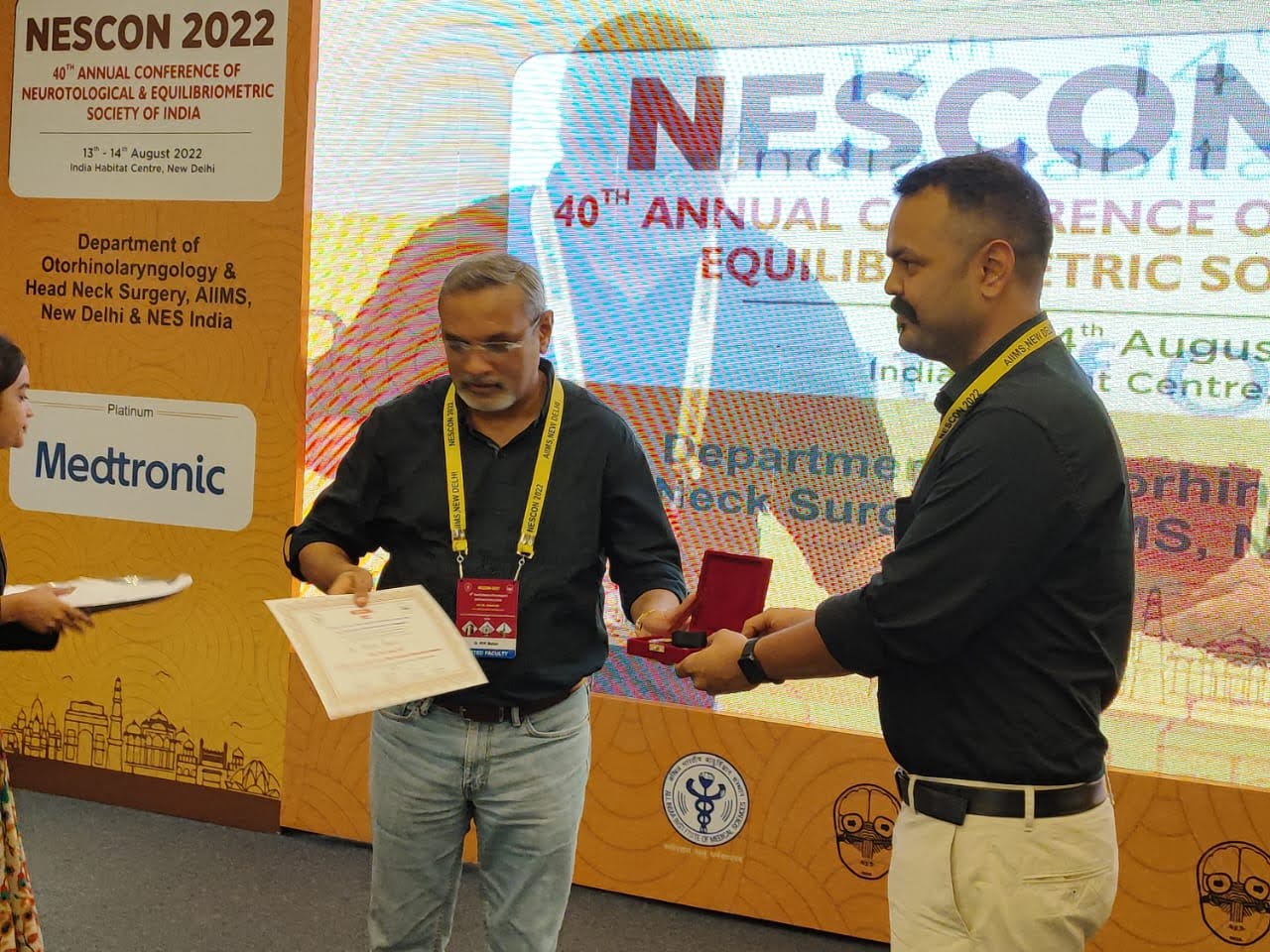 Dr Prateek Porwal in NESCON 2022 Conference at AIIMS New Delhi