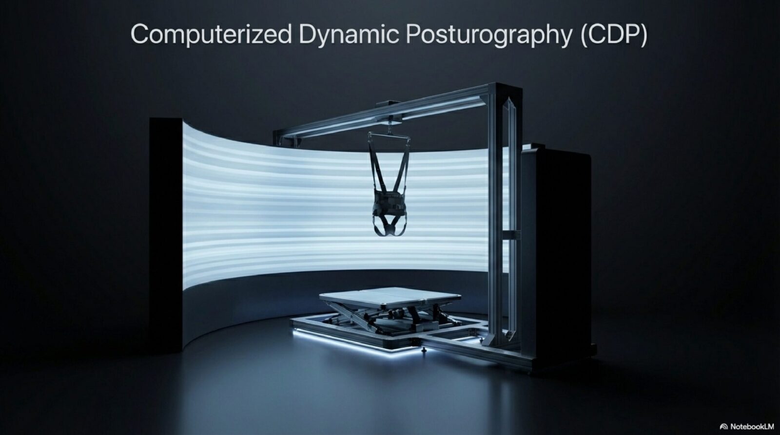 Persistent postural perceptual dizziness diagnosis — computerized dynamic posturography testing, illustration by Dr. Prateek Porwal