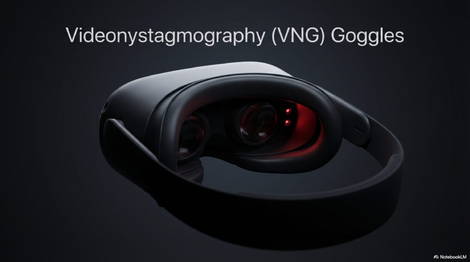 Educational slide explaining VNG (Videonystagmography) for vertigo diagnosis — part of the Vestibula