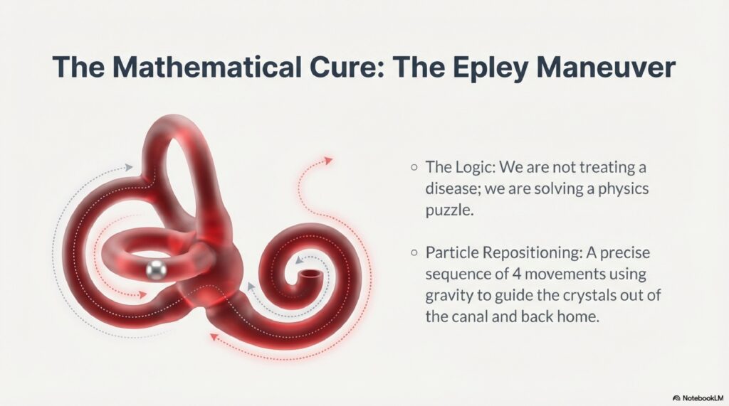 vertigo during pregnancy Complete overview diagram of the Epley canalith repositioning maneuver for posterior canal BPPV — 4-step sequence by Dr. Prateek Porwal