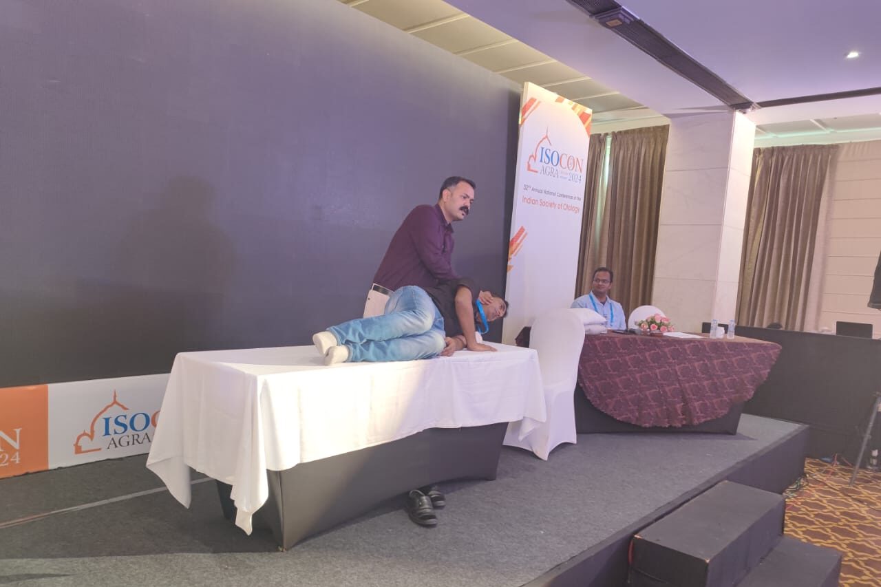 Dr. Prateek Porwal at NESCON 2024 — ENT and vertigo specialist from Prime ENT Center, Hardoi presenting at the national conference