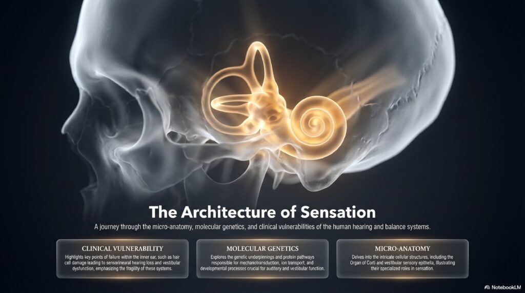 vertigo during pregnancy Title slide for 'The Architecture of Sensation' series — a detailed inner ear anatomy and vestibular science education series by Dr. Prateek Porwal
