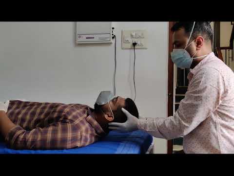 Video thumbnail showing the McClure-Pagnini (Supine Roll) test being performed to diagnose lateral canal BPPV — Dr. Prateek Porwal, Prime ENT Center Hardoi