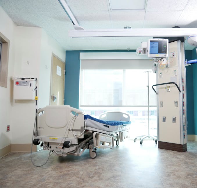 Hospital room with adjustable patient bed and medical equipment — ਬੈਲੰਸ ਕਸਰਤ | Dr. Prateek Porwal, ENT