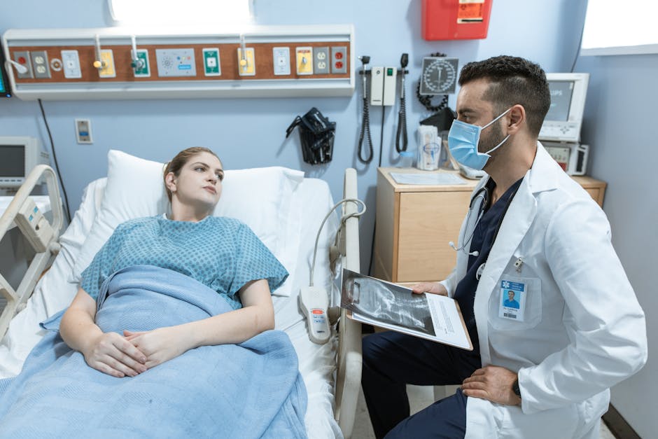 Doctor discusses medical results with patient in hospital bed — Bangalore Maneuver | Dr. Prateek Porwal, ENT