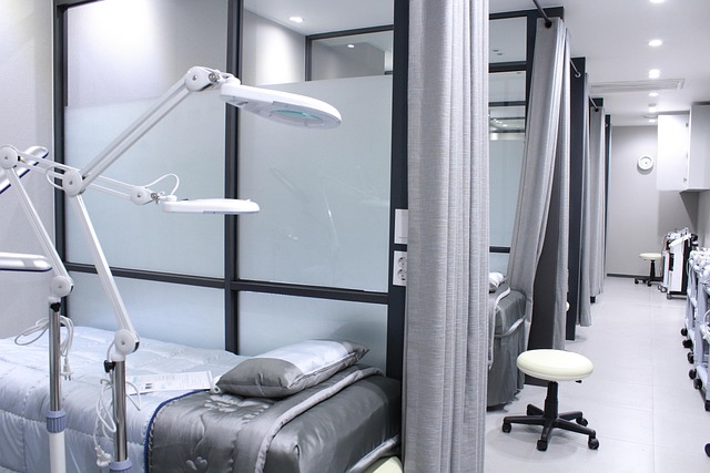 Examination beds with magnifying lamps in a clinic — ENT Specialist Budaun | Dr. Prateek Porwal, ENT