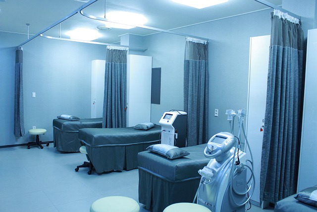 Medical treatment room with beds and specialized equipment — Vertigo Doctor in Agra | Dr. Prateek Porwal, ENT