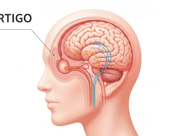 PPPD symptoms diagnosis illustration — chronic non-spinning dizziness and postural triggers by Dr. Prateek Porwal