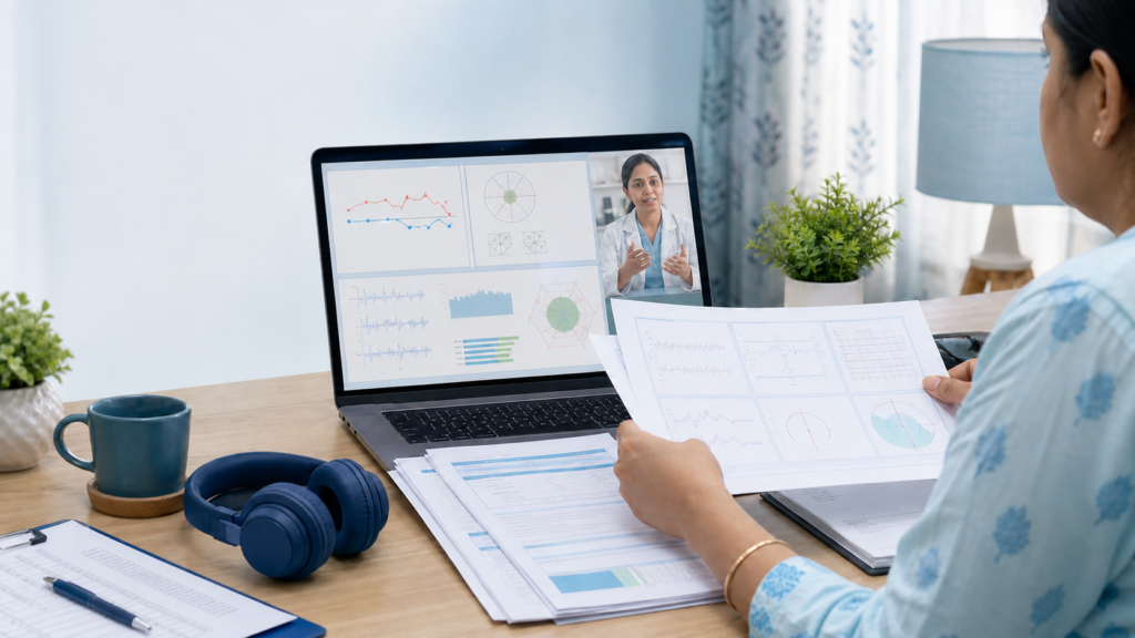 Vertigo care for Gorakhpur patients — organising reports for online review
