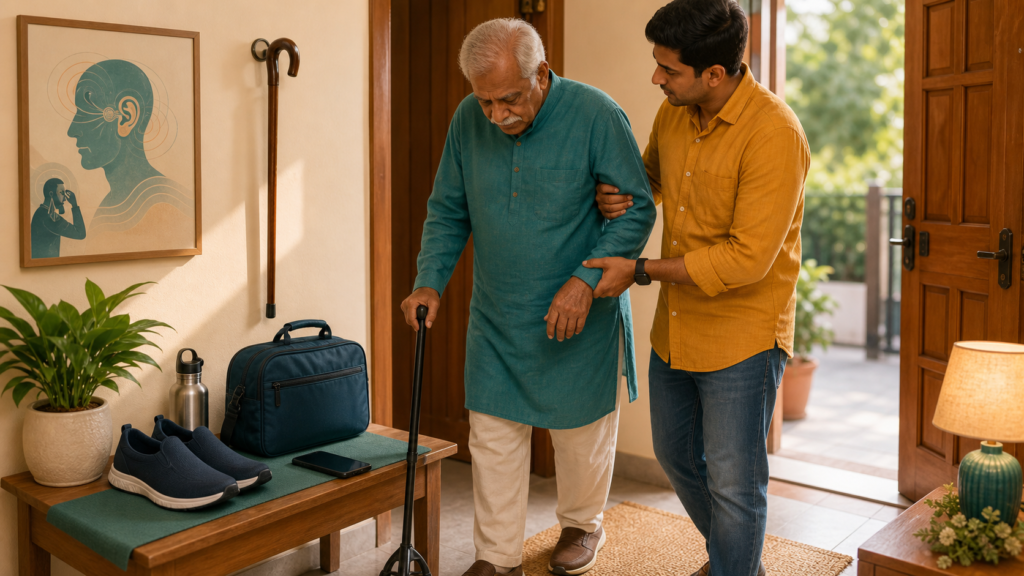 Vertigo care for Shahjahanpur patients — supported travel and fall safety