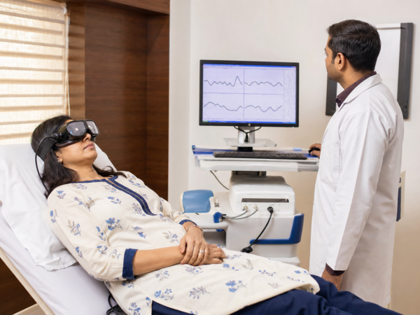 Warm and cold caloric stimulation monitored with VNG goggles in an Indian ENT clinic