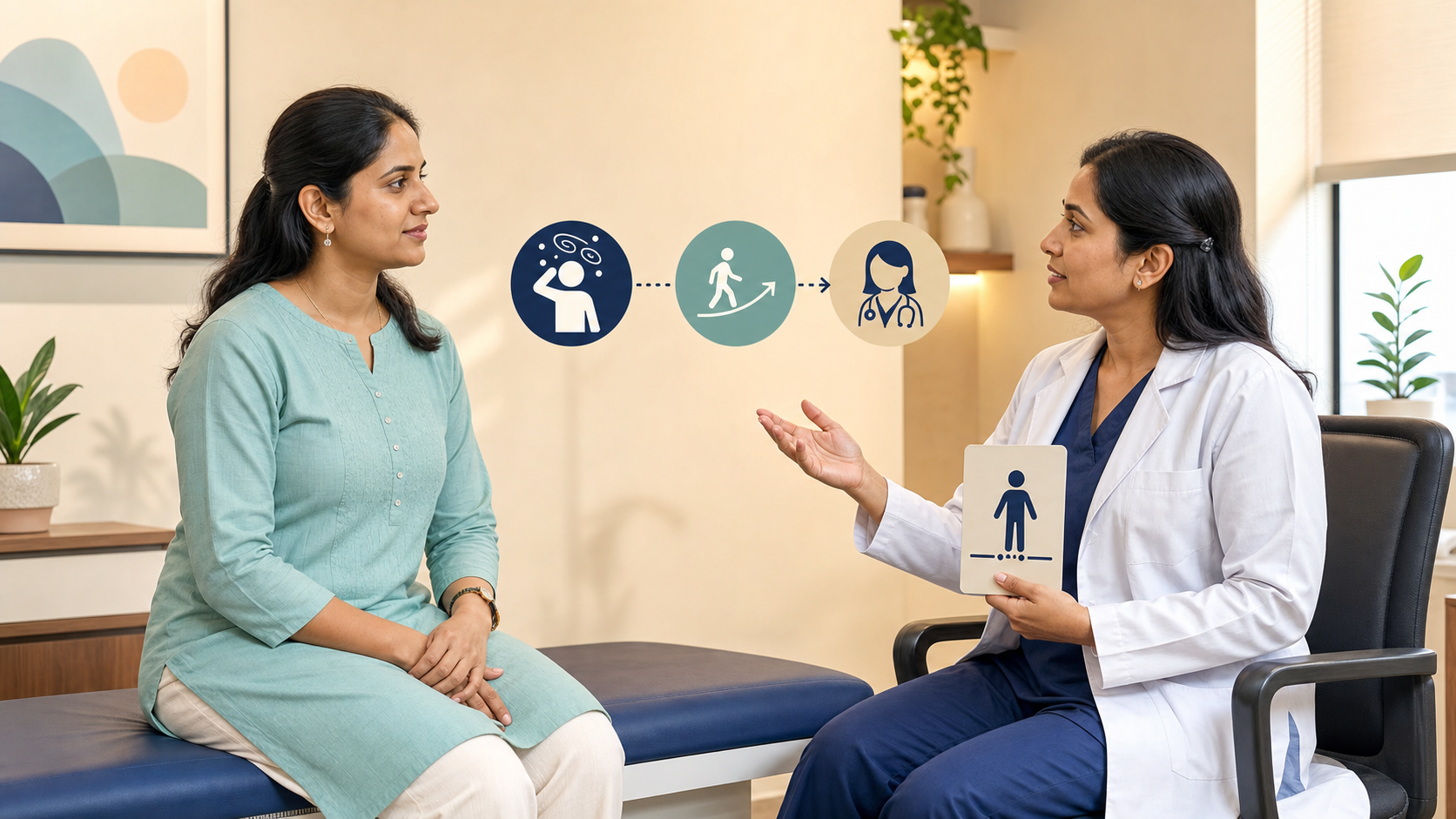 Clinical reassessment for persistent dizziness after an Epley maneuver